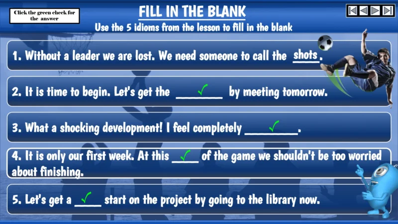 Ositos English Sports Idioms: Part One