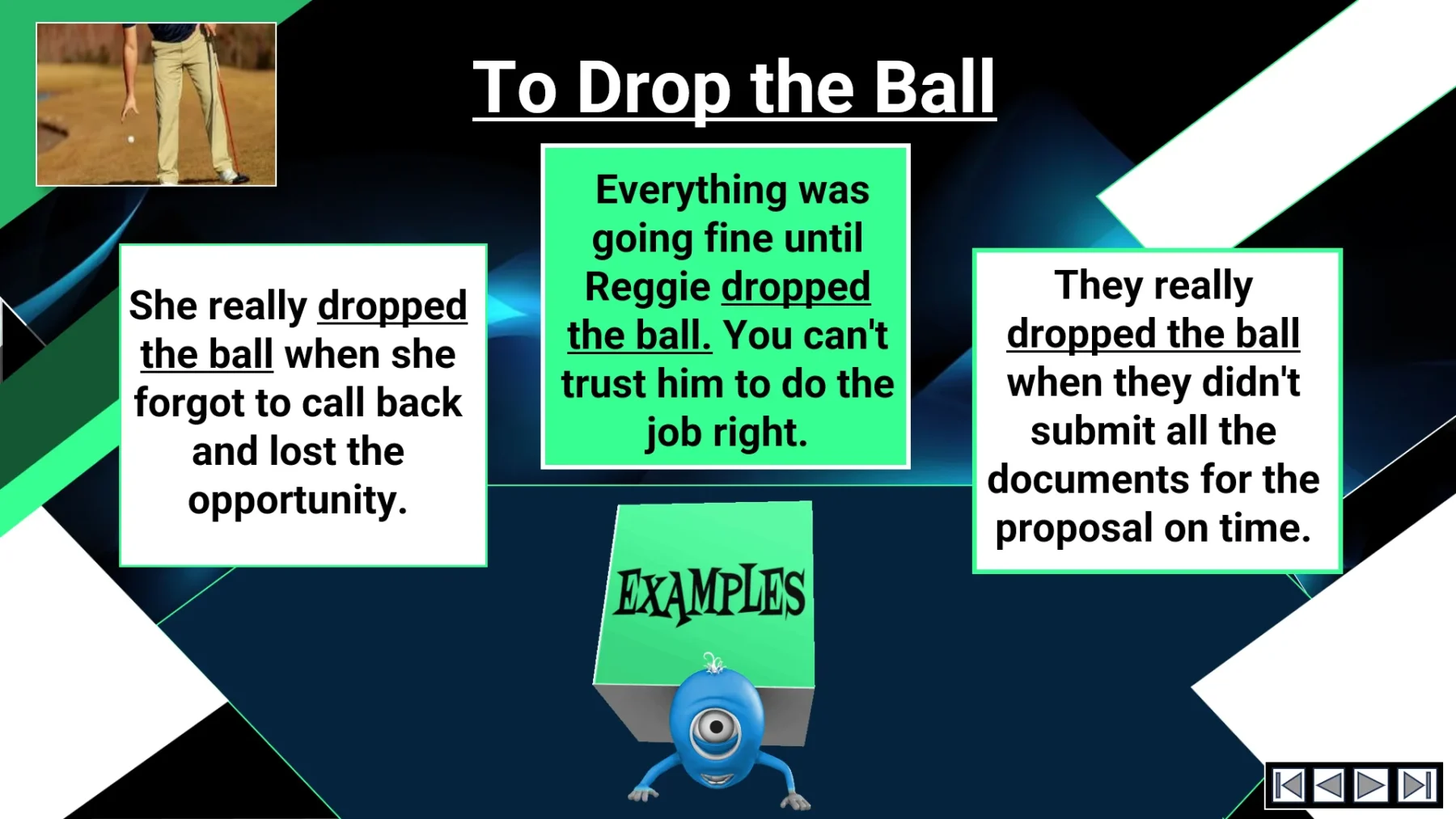 Ositos English Sports Idioms: Part Ten