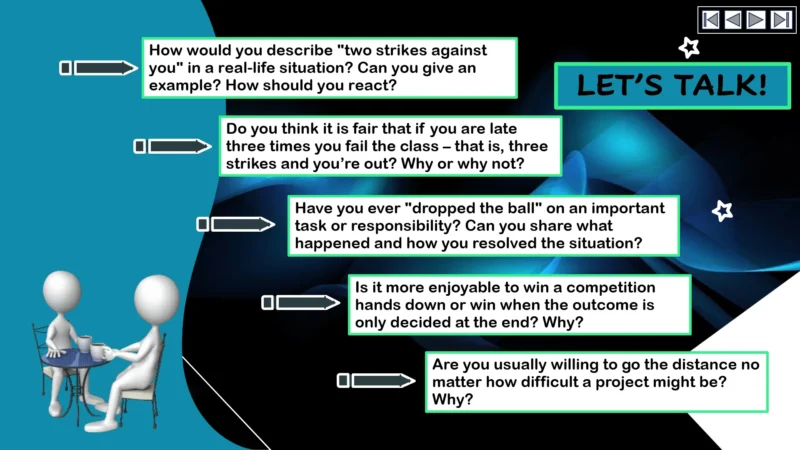 Ositos English Sports Idioms: Part Ten