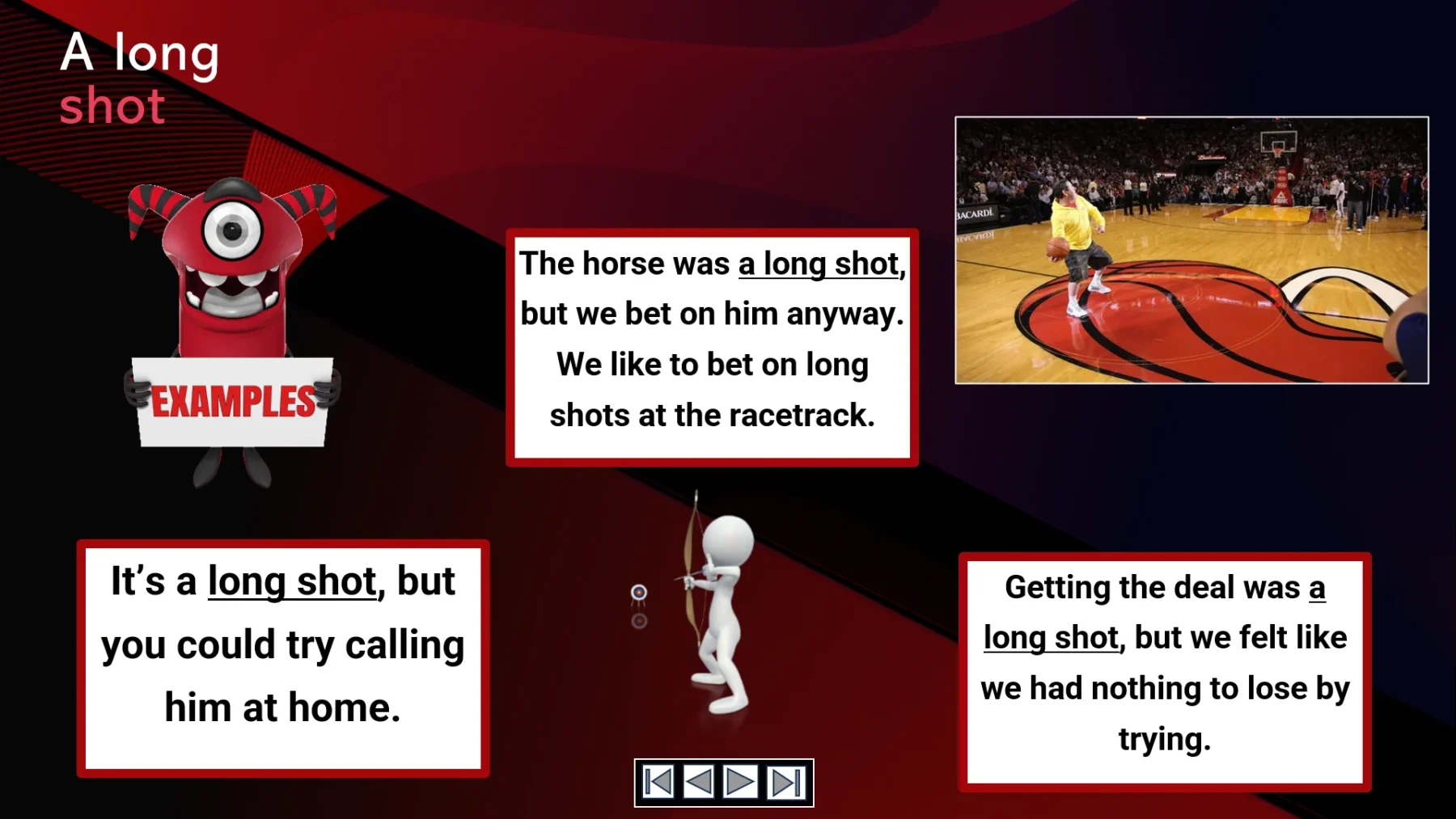 Ositos English Sports Idioms: Part Five