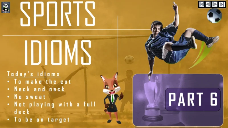 Ositos English Sports Idioms: 10-PART SERIES