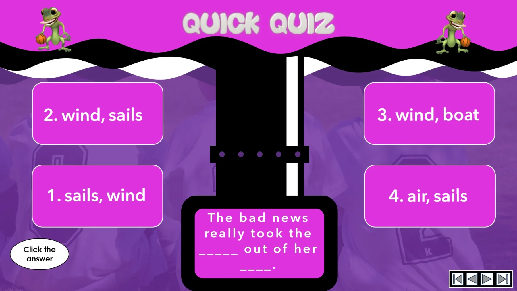 Ositos English Sports Idioms: Part Nine