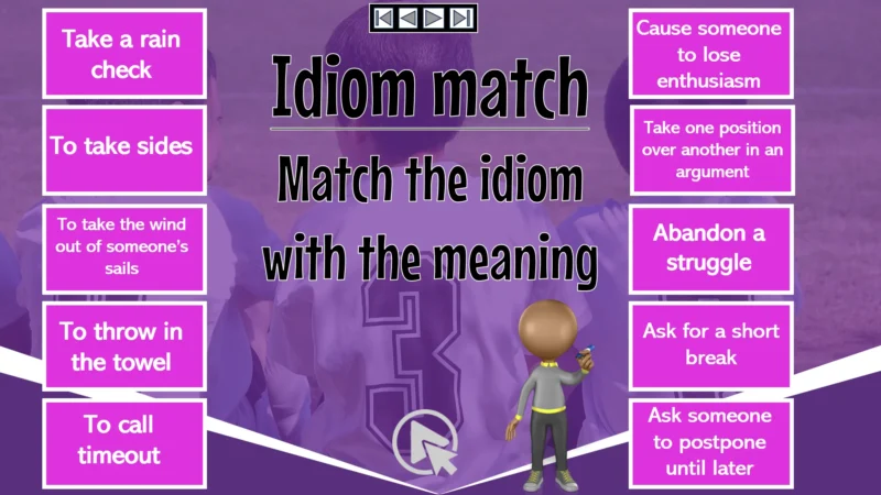 Ositos English Sports Idioms: Part Nine