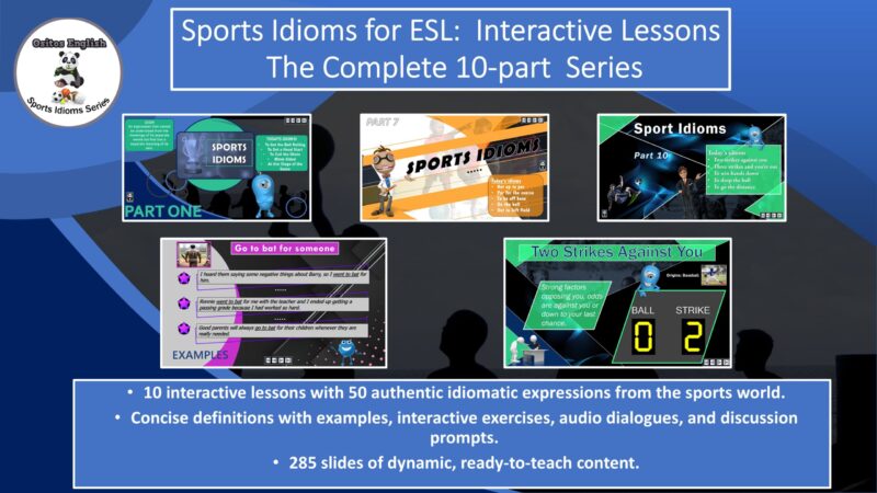 Ositos English Sports Idioms: 10-PART SERIES
