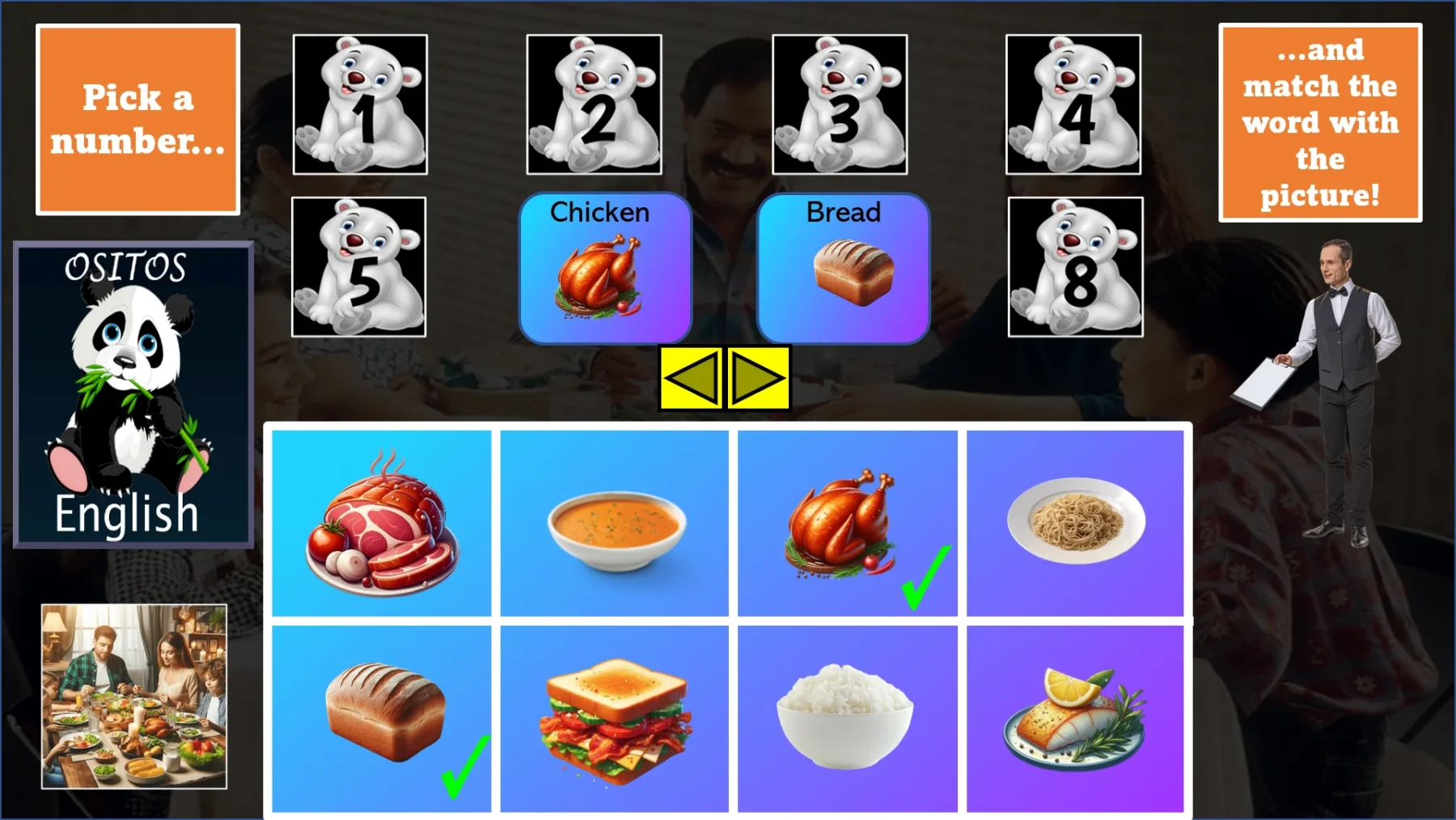 Ositos Food Lesson UNIT 5: Basic Foods & Likes/Dislikes