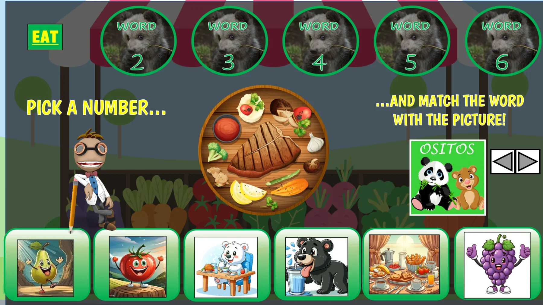 Ositos Food Series - 8 Lessons Plus 3 Review Units