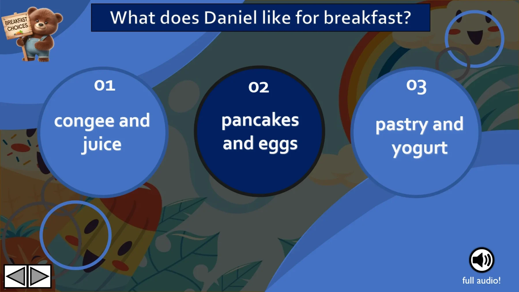 Ositos Food Series - 8 Lessons Plus 3 Review Units