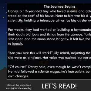 Danny and Lily's Space Adventure