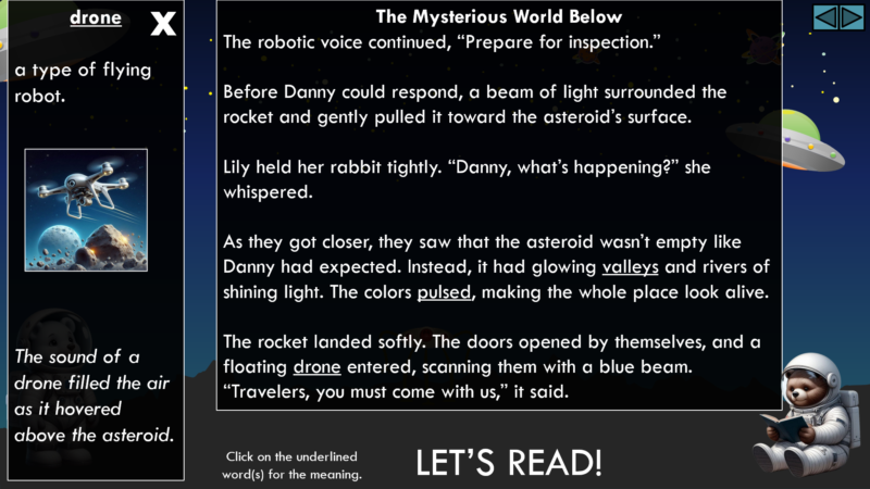 PowerPoint Slide Show - Ositos english space adventure.pptx 2025-07-23 2_59_12 PM Danny and Lily's Space Adventure