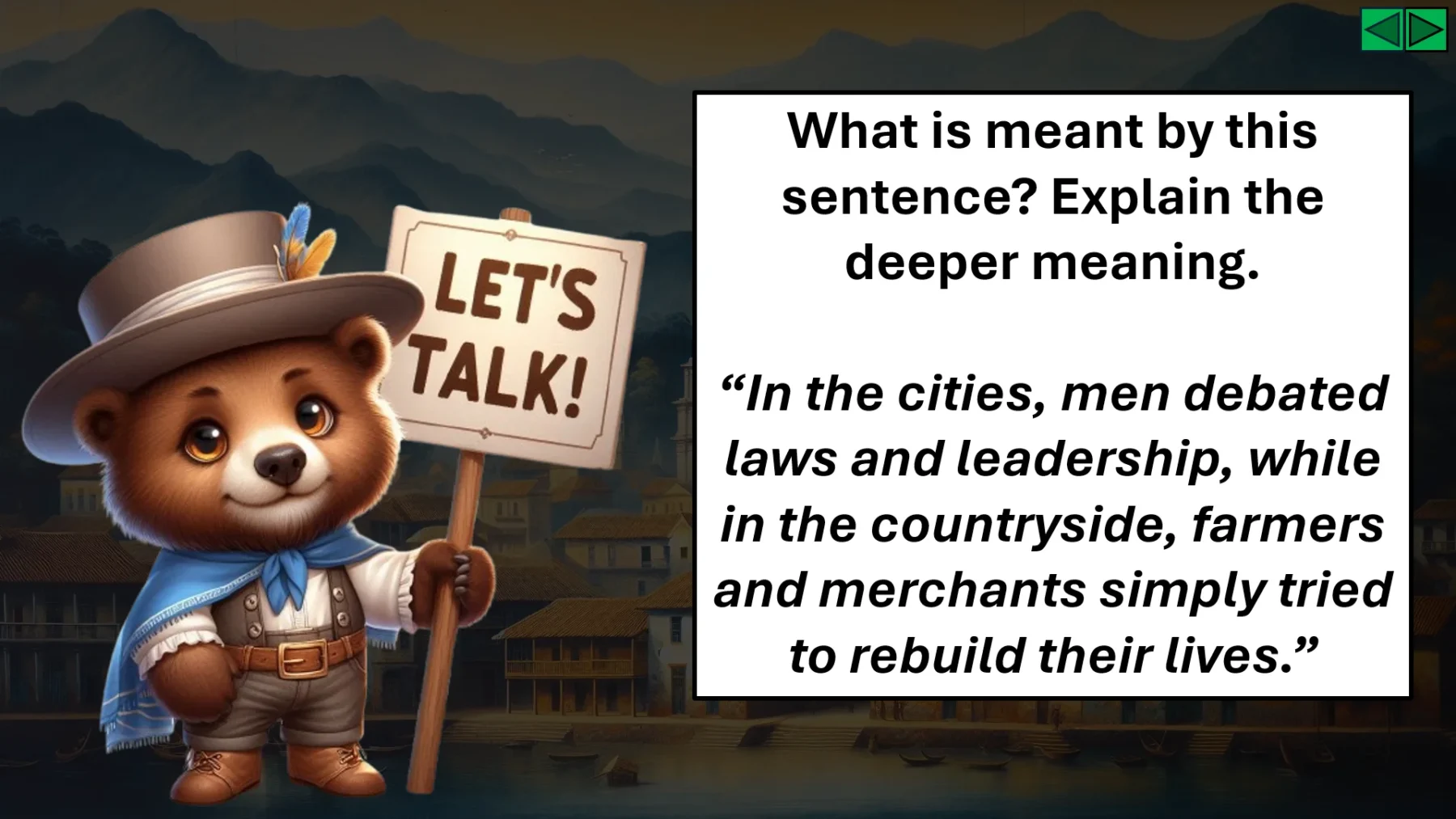 The Lost Message of the Revolutionary: A History and English Lesson