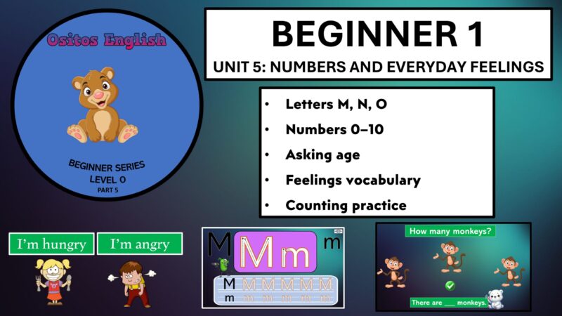 Unit 5 Ositos English Beginner Series