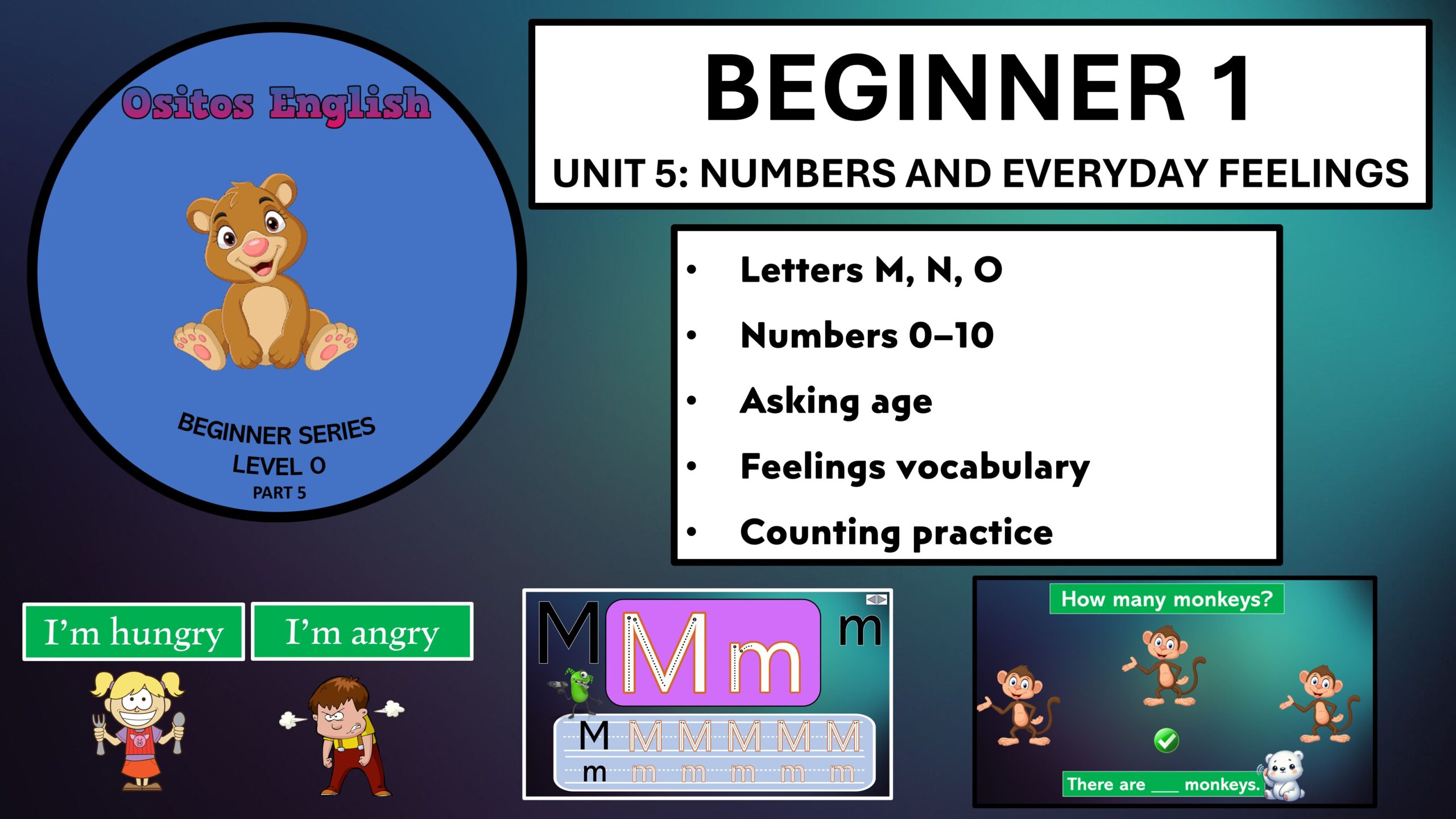 Unit 5 Ositos English Beginner Series